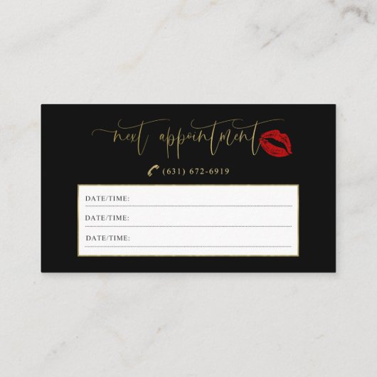 Karissas Zollkarten| Keine bearbeitbare Vorlage Visitenkarte (Rückseite)