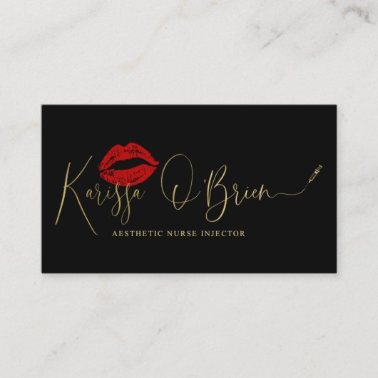 Karissas Zollkarten| Keine bearbeitbare Vorlage Visitenkarte (Vorderseite)