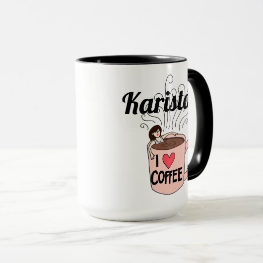 Karistan Lieben Kaffee Tasse (VorderseiteRechts)