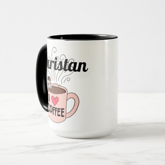 Karistan Lieben Kaffee Tasse (Vorderseite Links)