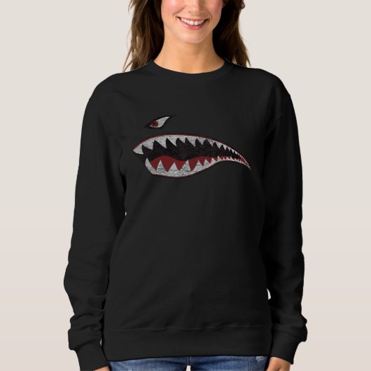 KARK THE NOSE WARHAWK P 40 A 10 WARTHOG KRIEG FLUG SWEATSHIRT (Vorderseite)