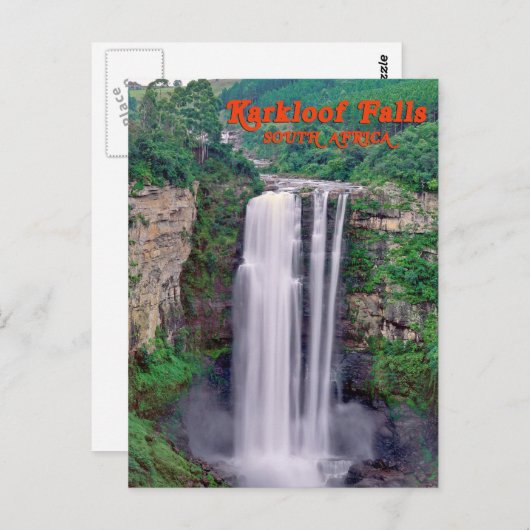 Karkloof Fall, Südafrika Postkarte (Vorne/Hinten)