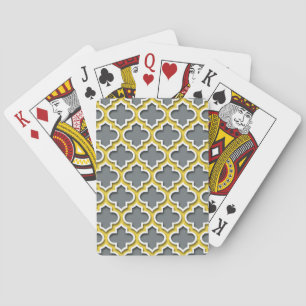 Karkohle Ananas Weißer marokkanischer Quatrefolie  Spielkarten