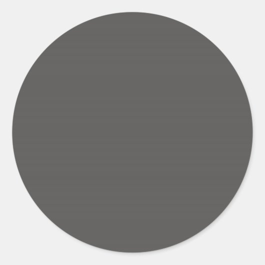 Karkohle-Grau-Rundsticker Runder Aufkleber (Vorderseite)