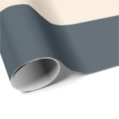 Karkohle Grau Streifen Geschenkpapier (Rolleneckpunkt)