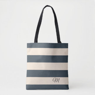 Karkohle Grau Streifen Tasche