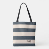 Karkohle Grau Streifen Tasche (Rückseite)