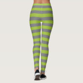 Karkohle Grau und Apfelgrün Leggings (Rückseite)