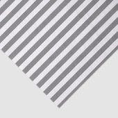 Karkohle Grau und Weiße Streifen Seidenpapier (Ausschnitt)