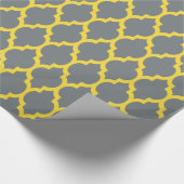 Karkohle Graue Ananas Gelb Marokkanisch #4 Geschenkpapier (Ecke)