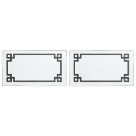 Karkohle Graue griechische Schlüsselgrenzengröße Kissenbezug