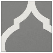 Karkohle Graue marokkanische Quartieren Große Skal Stoff (Nahaufnahme)