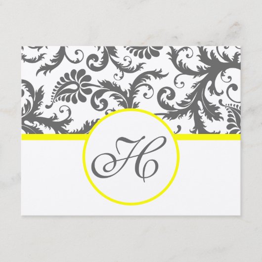 Karkohle-Graue und gelbe Verschlusskarten Begleitkarte (Vorderseite)