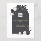 Karkohle Graurosa Rosen Hochzeit SPEICHERN DAS DAT Flyer (Hinten)