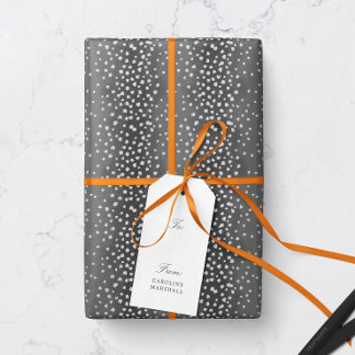 Karkohle Gray Deer Fawn Spots Wrapping Paper Geschenkpapier