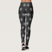 Karkohle Gray Diamond Snowflake Leggings (Rückseite)