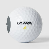 Karkohle Gray Initial Monogram Golfball (Logo)