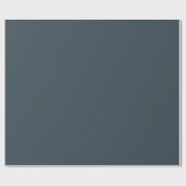 Karkohle Gray Matte Wrapping Paper Geschenkpapier (Flach)