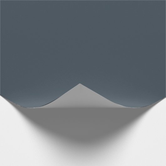 Karkohle Gray Matte Wrapping Paper Geschenkpapier (Ecke)