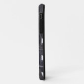 Karkohle Gray Mosaik Blume des Lebensmusters Case-Mate iPhone Hülle (Hinten/Links)