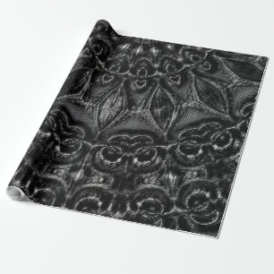 Karkohle Mandala Wrapping Paper Geschenkpapier