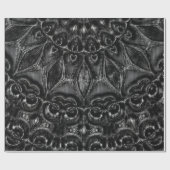 Karkohle Mandala Wrapping Paper Geschenkpapier (Flach)