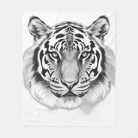 Karkohle-Sketch des Tigergefechtes Fleecedecke (Vorderseite)