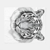 Karkohle-Sketch des Tigergefechtes Fleecedecke (Vorderseite (Horizontal))
