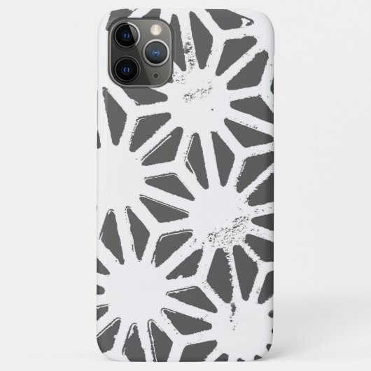 Karkohlegrau-geometrisches Muster Case-Mate iPhone Hülle (Rückseite)