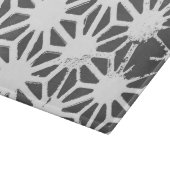 Karkohlegrau-geometrisches Muster Schneidebrett (Ecke)