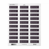 Karkohlemonogramm-Labels (Vorne)