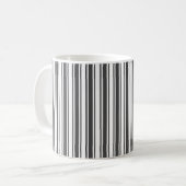 Karkohlestreifen, grau und weiß kaffeetasse (Vorderseite Links)