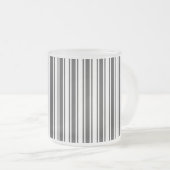 Karkohlestreifen, grau und weiß mattglastasse (VorderseiteRechts)