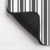 Karkohlestreifen, grau und weiß mousepad (Ecke)
