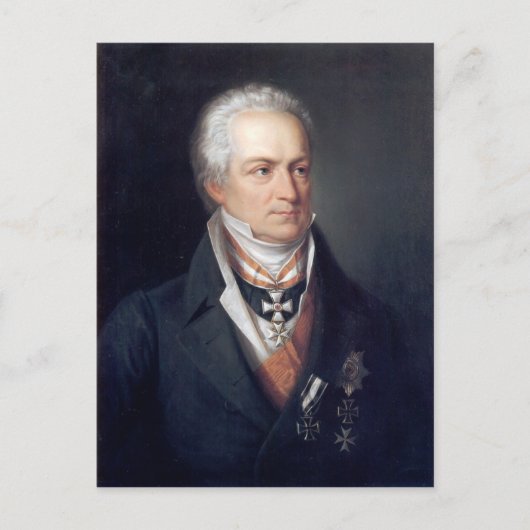 Karl August von Hardenberg Postkarte (Vorderseite)