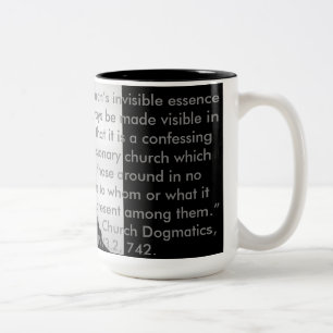 Karl Barth Ecclesiology-Tasse Zweifarbige Tasse