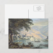 Karl Bodmer - Die Stadt Zell am Fluss Mosel Postkarte (Vorne/Hinten)