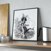 Karl Bodmer, Les Ours (Die Bären) Poster