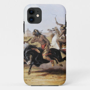 Karl Bodmer - Pferderennen der Sioux Case-Mate iPhone Hülle