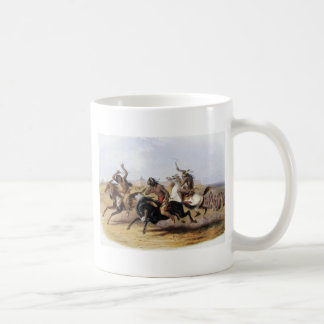 Karl Bodmer - Pferderennen der Sioux Kaffeetasse