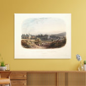 Karl Bodmer Print: Ansicht von Bethlehem Pennsylva Leinwanddruck (Insitu (Wohnzimmer))