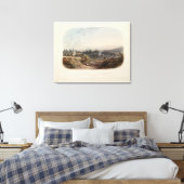 Karl Bodmer Print: Ansicht von Bethlehem Pennsylva Leinwanddruck (Insitu (Schlafzimmer))
