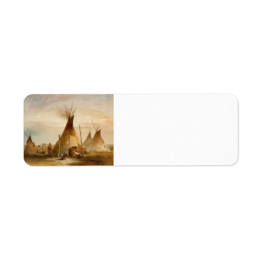 Karl Bodmer - Sioux-Teepee (Vorne)