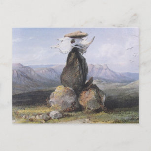 Karl Bodmer - Zauberstab für Assinboin-Amerikanisc Postkarte