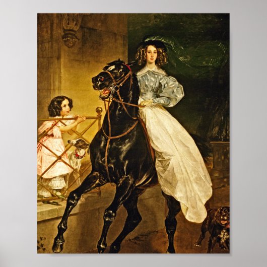 Karl Bryullov - A Rider Poster (Vorne)