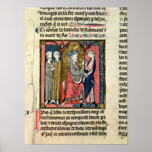 Karl der Große, der Ganelon sendet Poster