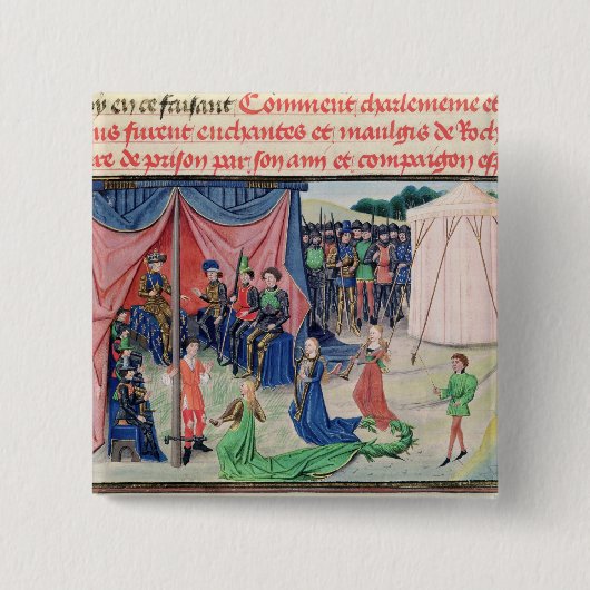 Karl der Große und seine Barons, die verzaubert Button (Vorderseite)