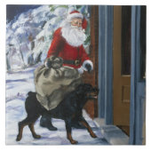 Karl, der Weihnachtsmann von hilft <Carl's Fliese (Vorderseite)
