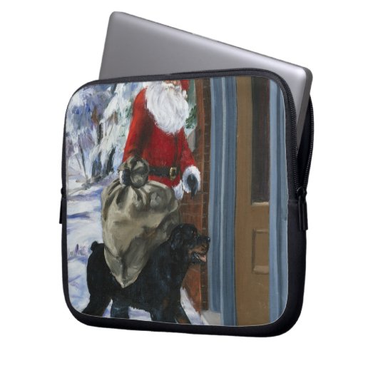 Karl, der Weihnachtsmann von hilft <Carl's Laptopschutzhülle (Vorderseite Links)