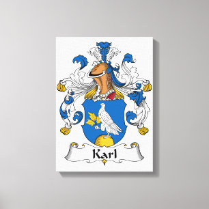 Karl Familienwappen Leinwanddruck